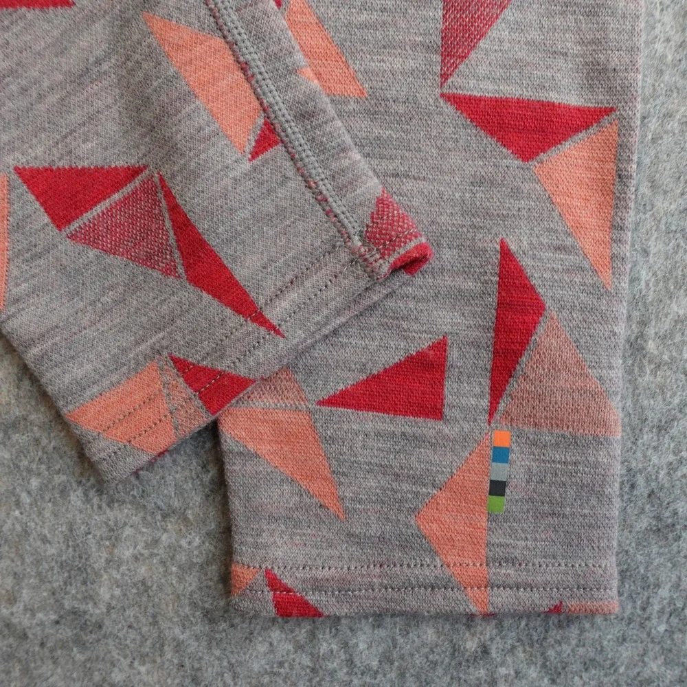 Smartwool Kids Thermal Merino 250 Base‎ Layer Leggings XL Gray Red Pinwheel